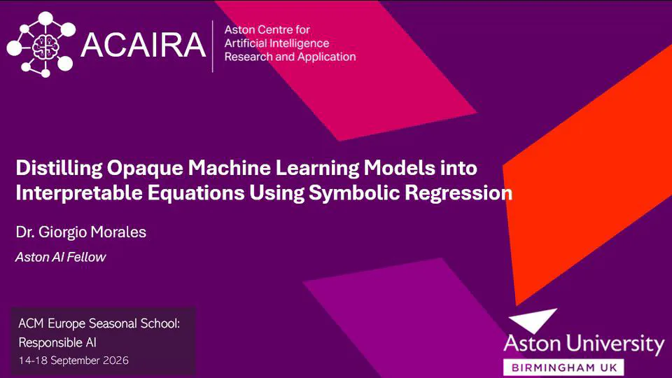 Talks and Participation at the ACM Season School on Responsible AI