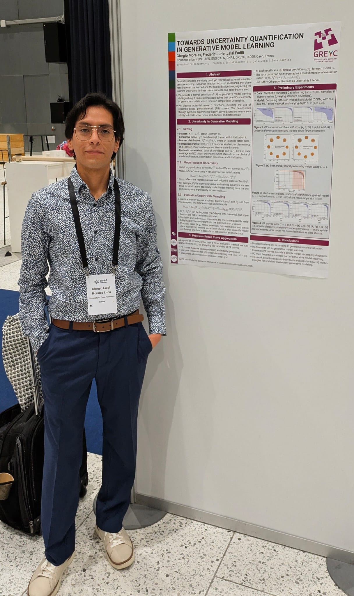 Giorgio Morales presenting at EurIPS