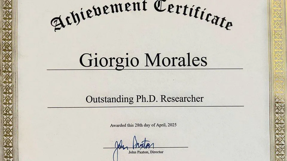 I received the Gianforte School of Computing's "Outstanding PhD Researcher" Award